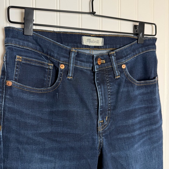 Madewell 9” High Rise Skinny Jeans Dark Wash Women’s Size 28 Inseam 28” - Picture 3 of 14